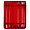 Mr. Steel Pack 13 Tiges d'urètre Ovalund Bud 26 cm - Diamètres 2 à 14mm